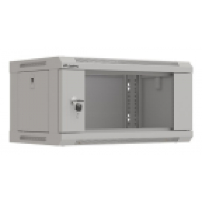 ARMARIO LANBERG MURAL RACK 19 4U 540X350 FLAT PACK GRIS PUERTA CRISTAL