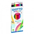 Lapiz Escolar Giotto Colors 3.0 Est. 12 Col. Surt.