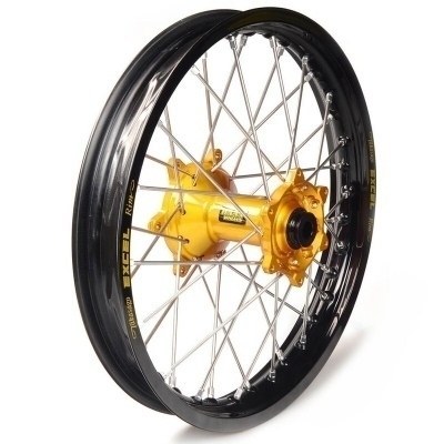 Rueda completa Haan Wheels aro negro 14-1,60 buje oro 1 14002/3/2 1 14002/3/2