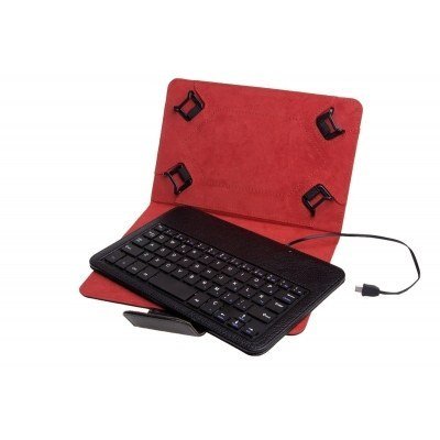 Funda universal phoenix para tablet hasta 8 pulgadas teclado con cable