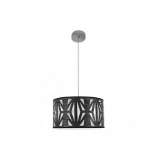 Colgante Katerina 1xe27 Cromo/madera Negra Regx40x40 cm