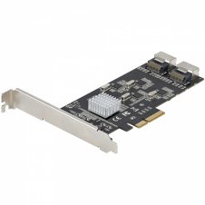 StarTech.com Tarjeta PCIe de 8 Puertos SATA - Tarjeta Adaptadora de Expansión PCI Express SATA con 4 Controladores de Host - Tarjeta Controladora PCI