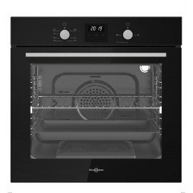 Horno de gas Vitrokitchen HG602NN Gas natural, 60 cm, 52 litros, 2 raíles telescópicos, horno gas + grill gas con ventilador, termostato...