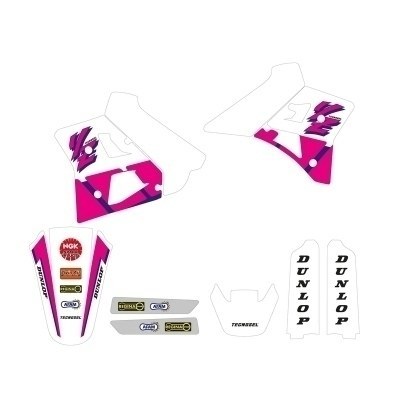 TECNOSEL Stickers Kit Team OEM Yamaha 1992 22V00