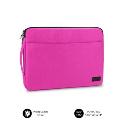 FUNDA PORTATIL SUBBLIM URBAN LAPTOP SLEEVE 13,3-14 PINK