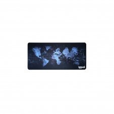 iggual Alfombrilla gaming Negro, Azul