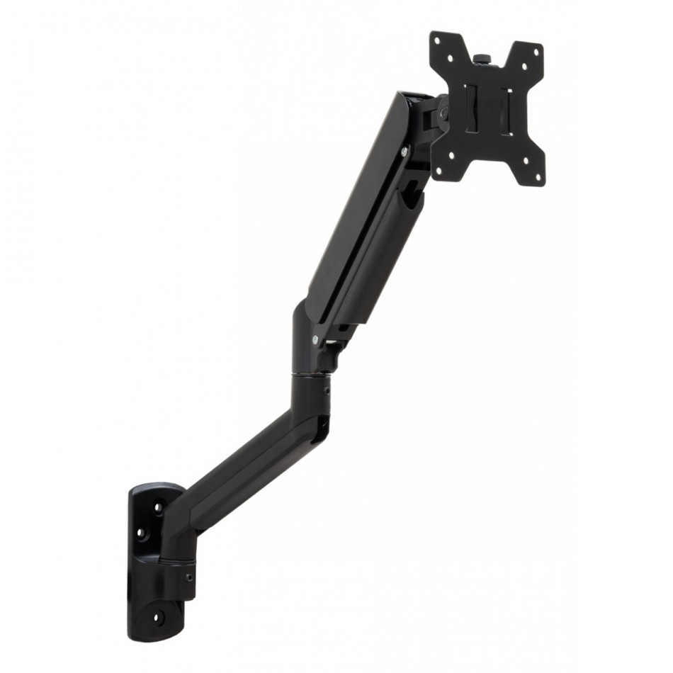 Tooq Soporte de Pared con Brazo Articulado para Monitor de 13-34 - Piston de Gas - Giratorio e Inclinable -Peso Maximo 10kg
