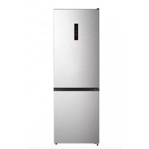 Frigorífico combi Infiniton FGC-853DX, 185.9 x 59.5 x 59.2 cm, No Frost, clase E, 243 kWh año, 39dB, 300 litros, reversible, display, inox