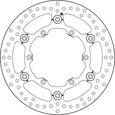 Disco de freno flotante Brembo 78B40848 78B40848