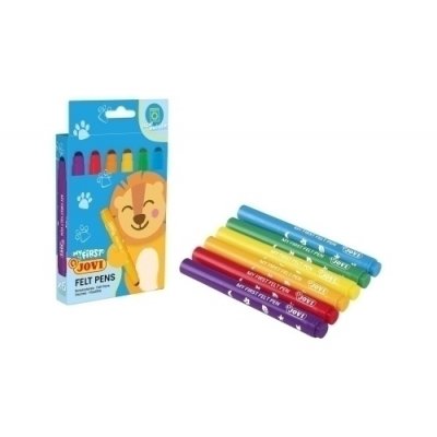 MY FIRST FELT PEN ESTUCHE 6 ROTULADORES COLORES SURTIDOS NEW JOVI 1206