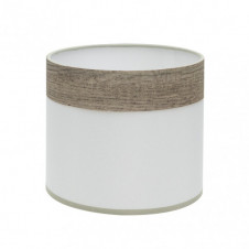 Pantalla Sobremesa Cloe E14 Blanca/madera-gris 17dx17dx14h