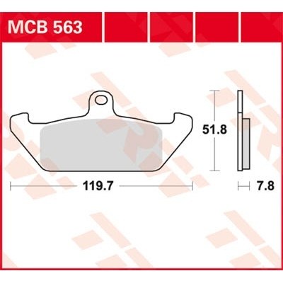 Pastillas de freno metal sinterizado SV TRW MCB563