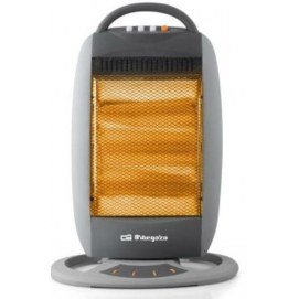 Calefactor infrarrojos Orbegozo BP 5008 oscilante, 1200W, 3 niveles potencia, totalmente silencioso, gris