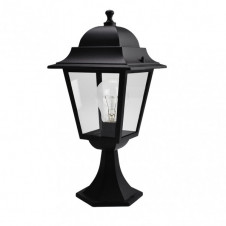 Sobremuro Exterior Aluminio Spica 1xe27 Negro Ip44 46x21,5x21,5 Cm