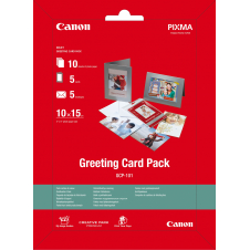 PAPEL CANON FOTOGRAFICO GCP-101 15x10 10h 5 TARJETAS 0775B077
