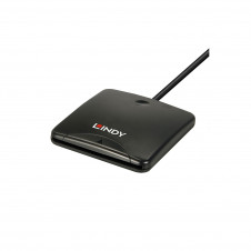 Lindy 43407 lector de tarjeta magnética USB Negro