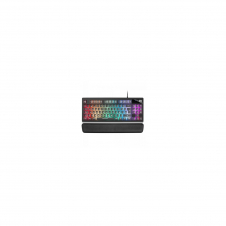 Teclado mars gaming tecnologia h-mech iluminacion rgb control usb reposamuñecas gel español negro MKAXES