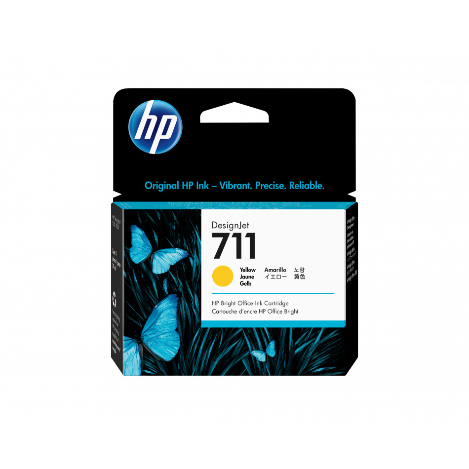 HP Cartucho 711 Amarillo DesignJet T120