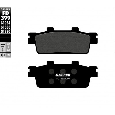 Pastillas de freno orgánica GALFER FD399G1050