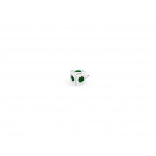 Allocacoc PowerCube Original base múltiple 5 salidas AC Interior Verde, Blanco