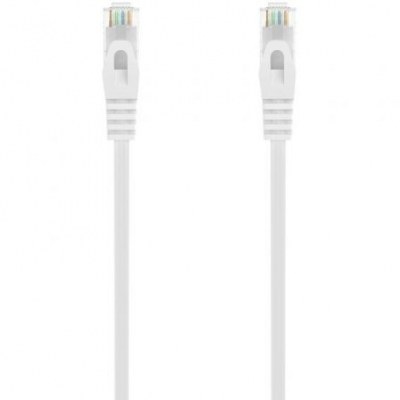 Cable de Red RJ45 AWG24 UTP Aisens A145-0593 Cat.6A/ LSZH/ 50cm/ Blanco
