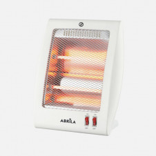 Estufa Electrica De Cuarzo Coker 800w Blanco 2pot Antivuelco 2elem,asa 35x29x14cm