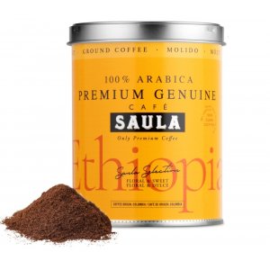 Café molido Saula 25124221, GENUINE ETHIOPIA, 250 gramos