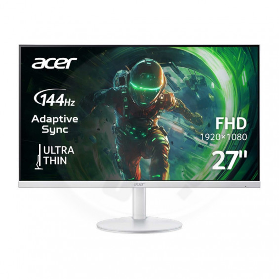 Monitor Acer SA273 P1wmix, 27 pulgadas, Full HD, IPS, 1 ms VRB, altavoces, HDMI, VGA, FreeSync, 99% sRGB, 250 cd/m², clase D, VESA 100x100, blanco - imagen 2