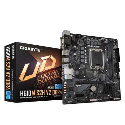 Placa base gigabyte h610m s2h v2 1700 m - atx - 2x ddr4 - 4x sata 6gb - s - 2x usb 3.2 - 4x usb 2.0