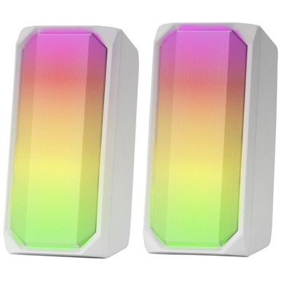 Mars Gaming Altavoces MSRGBW 15W Bluetooth 5.0 White