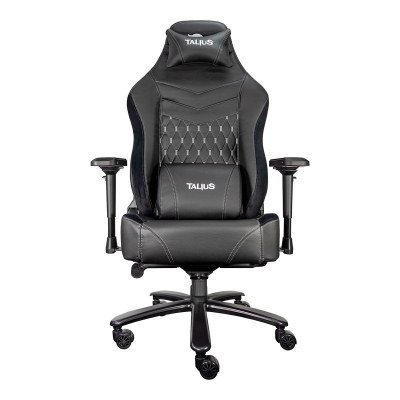 Silla gaming Talius Mamut especial sobrepeso negra y gris