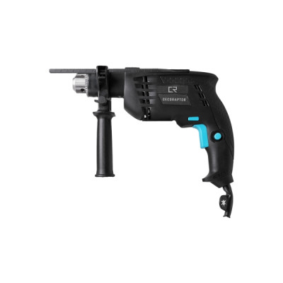 Cecotec Cecoraptor Impact Drill Taladro Percutor - 850W - 4800rpm - 46000ipm - Mango Auxiliar - Regla de Profundidad - Interruptor de Bloqueo - Portabrocas 13mm - Color Negro