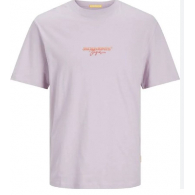Camiseta JACK & JONES JORARUBA PUFF BRANDING TEE SS CREW NECK 12255557 MORADO Morado