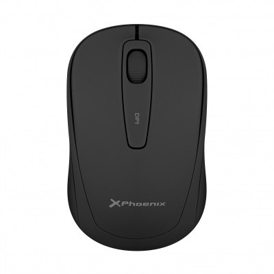 Phoenix m250 ratón inalámbrico 2.4 ghz receptor usb hasta 1600 dpi compatible con pc mac portátil color negro
