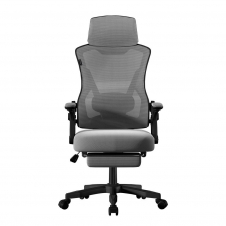 SILLA GAMER BALAM RUSH POWER RUSH MESH MARCO NEGRO MALLA GRIS