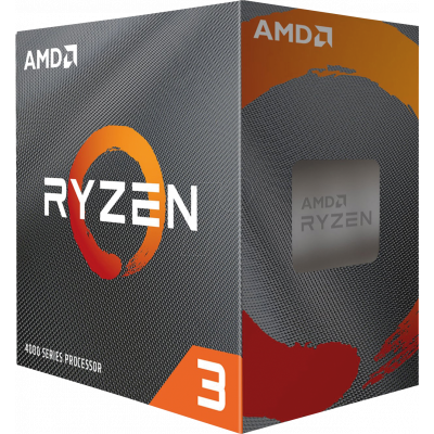 AMD Ryzen 3 4100 - hasta 3.8 GHz - 4 núcleos - 8 hilos - 6 MB caché - Socket AM4 - Box (necesita gráfica dedicada)
