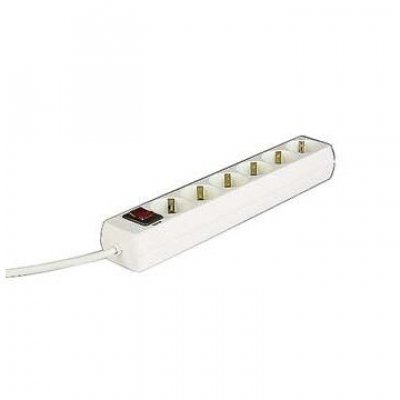 REGLETA 6 TOMAS HAMA CABLE 1.4M C/INTERRUP BL