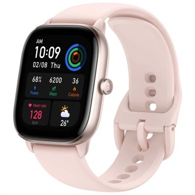 Amazfit GTS 4 Mini Reloj Smartwatch - Pantalla Amoled 1.65 - Caja de Aluminio - Bluetooth 5.2 - Resistencia al Agua 5 ATM - Color Rosa