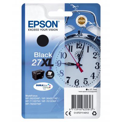 Cartucho de Tinta Original Epson nº27 XL Alta Capacidad/ Negro