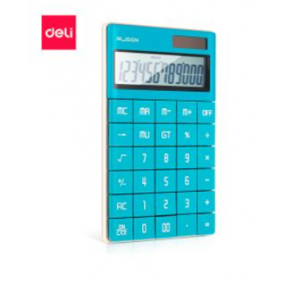 DELI Calculadora de bolsillo nusign Deli ENS041 12 digitos azul