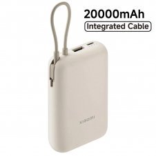 Xiaomi Powerbank 20.000 mAh 33W con Cable Integrado Tan Beige
