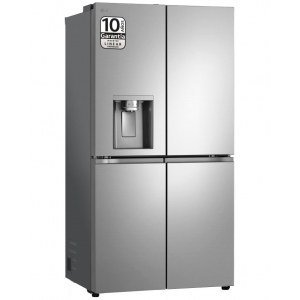 Frigorífico americano LG GML960PYBE, 179 x 91 x 73 cm, 4 puertas, con dispensador, inox
