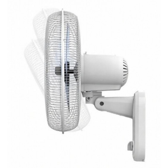 Ventilador de pared Taurus Greco 16 Wall, 40 cm, 45W, 3 aspas, 3 velocidades, ref. 944676000, blanco