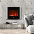 Chimenea eléctrica mural Taurus Toronto P, 2.000 W, 2 potencias, mando a distancia, negro - imagen 2