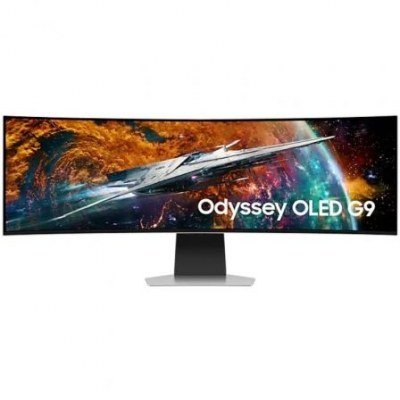Smart Monitor Gaming Ultrapanorámico Curvo Samsung Odyssey OLED G9 S49CG954SU 49/ Dual QHD/ 0.03ms/ 240Hz/ OLED/ Multimedia/ Plata