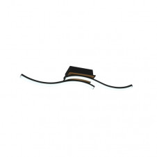 Plafon Murray 32w 3000-4000-6500k Negro/madera 3520lm C/remoto,memoria Y Reg.intensidad 9,5x62x11cm