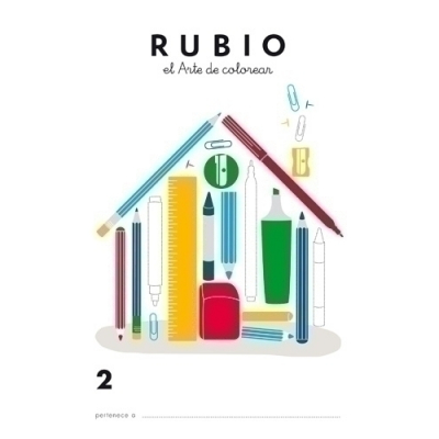 CUADERNO RUBIO A4 de COLOREAR 2 - Pack de 5 unidades