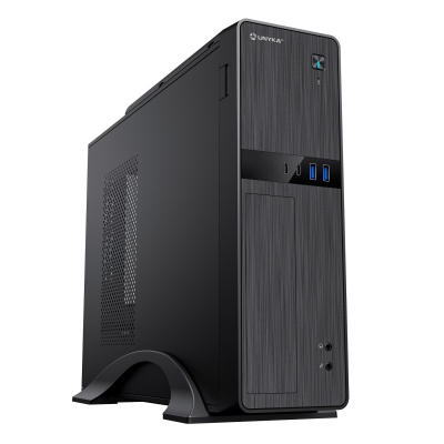 UNYKAch - Caja Ordenador Micro ATX UK2011 Con Fuente SFX de 450W , 2 USB 3.0 y 2 Type C (USB 2.0)