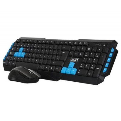 Teclado y Ratón Inalámbricos 3GO COMBODRILEW 2