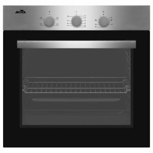 Horno convencional Artica AHB8004X multifunción abatible 3 programas 87 litros 59.5 x 59.5 x 56.5cm estático grill temporizador clase A inox